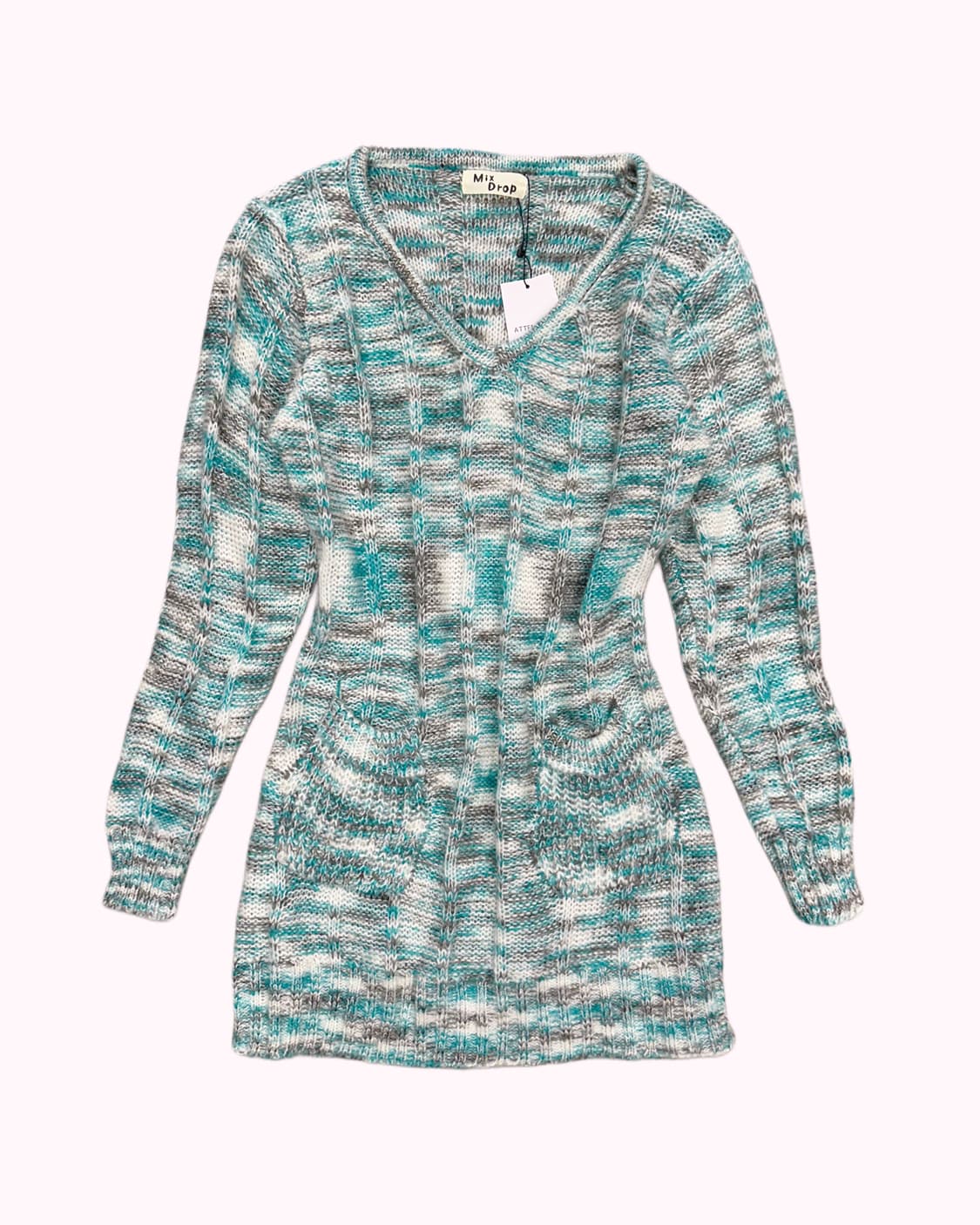 mint green pocket knit dress 상품이미지1