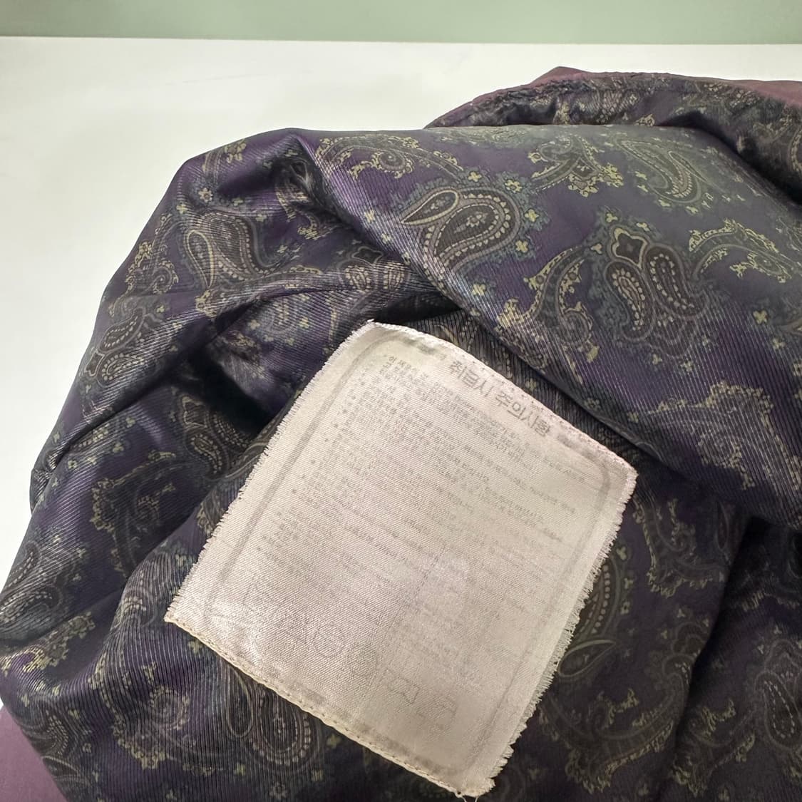 XL 105 YSL 입생로랑 자주 덕다운 패딩점퍼 상품이미지7