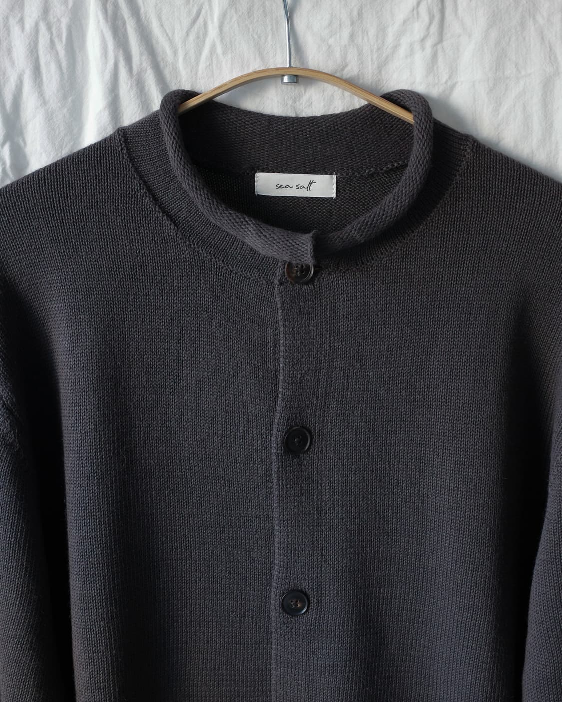 seasalt 씨솔트 루프 헴 가디건 차콜브라운 4size 새상품 상품이미지3