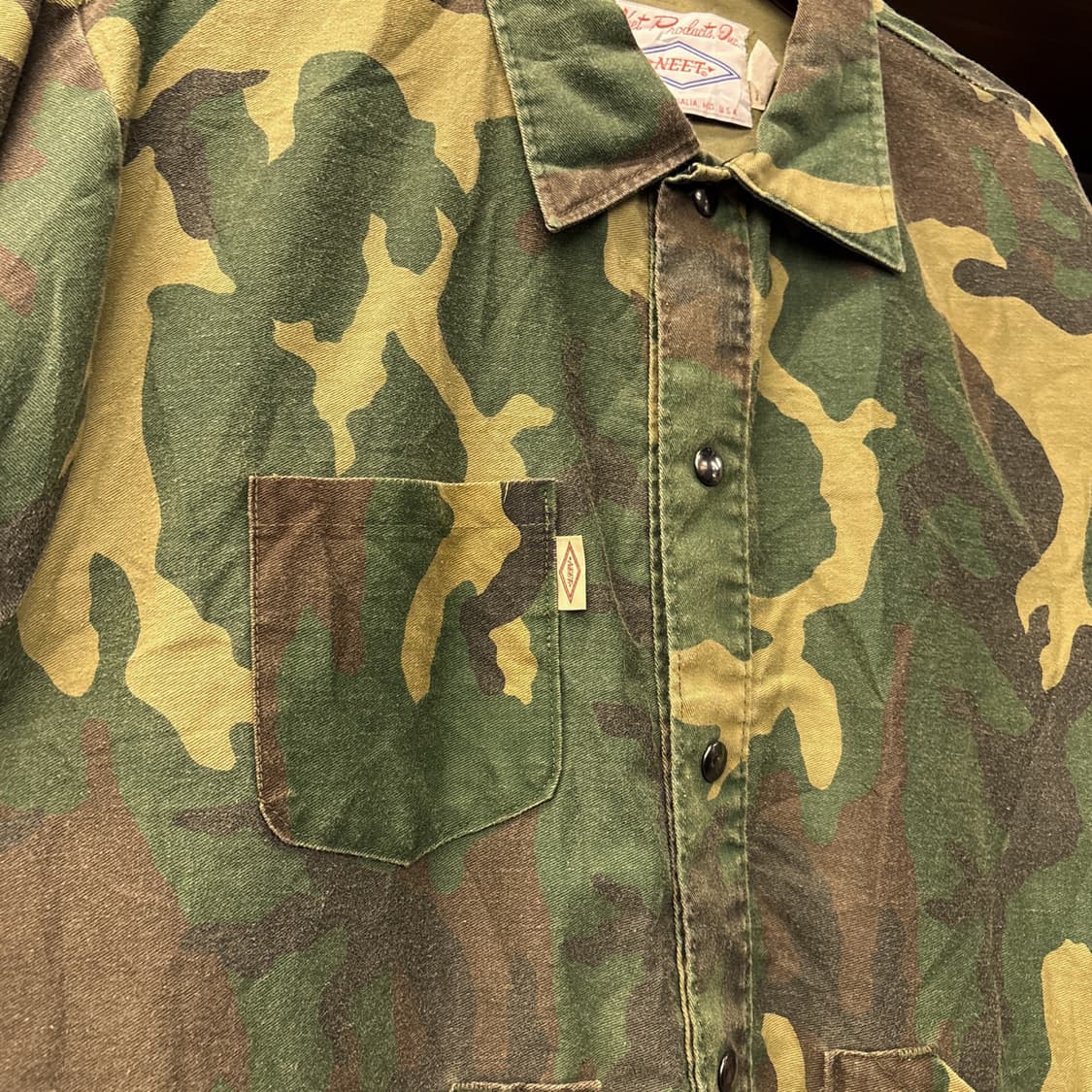 80s Neet.Inc 우드랜드 카모 아웃도어 헌팅자켓 N1138 상품이미지6