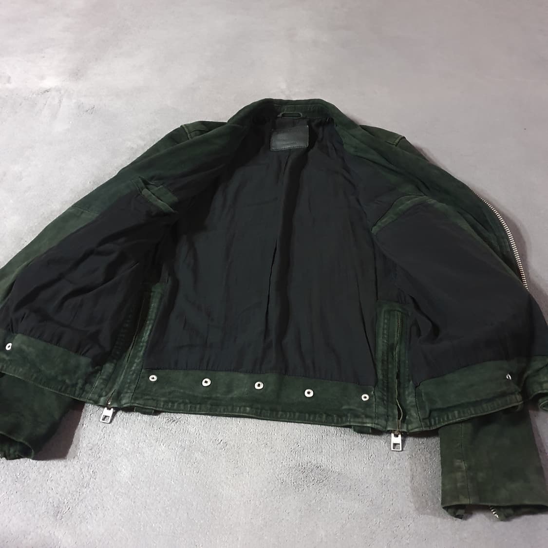 올세인츠 머피 고트 레더 스웨이드 바이커 라이더 자켓 M 상품이미지5