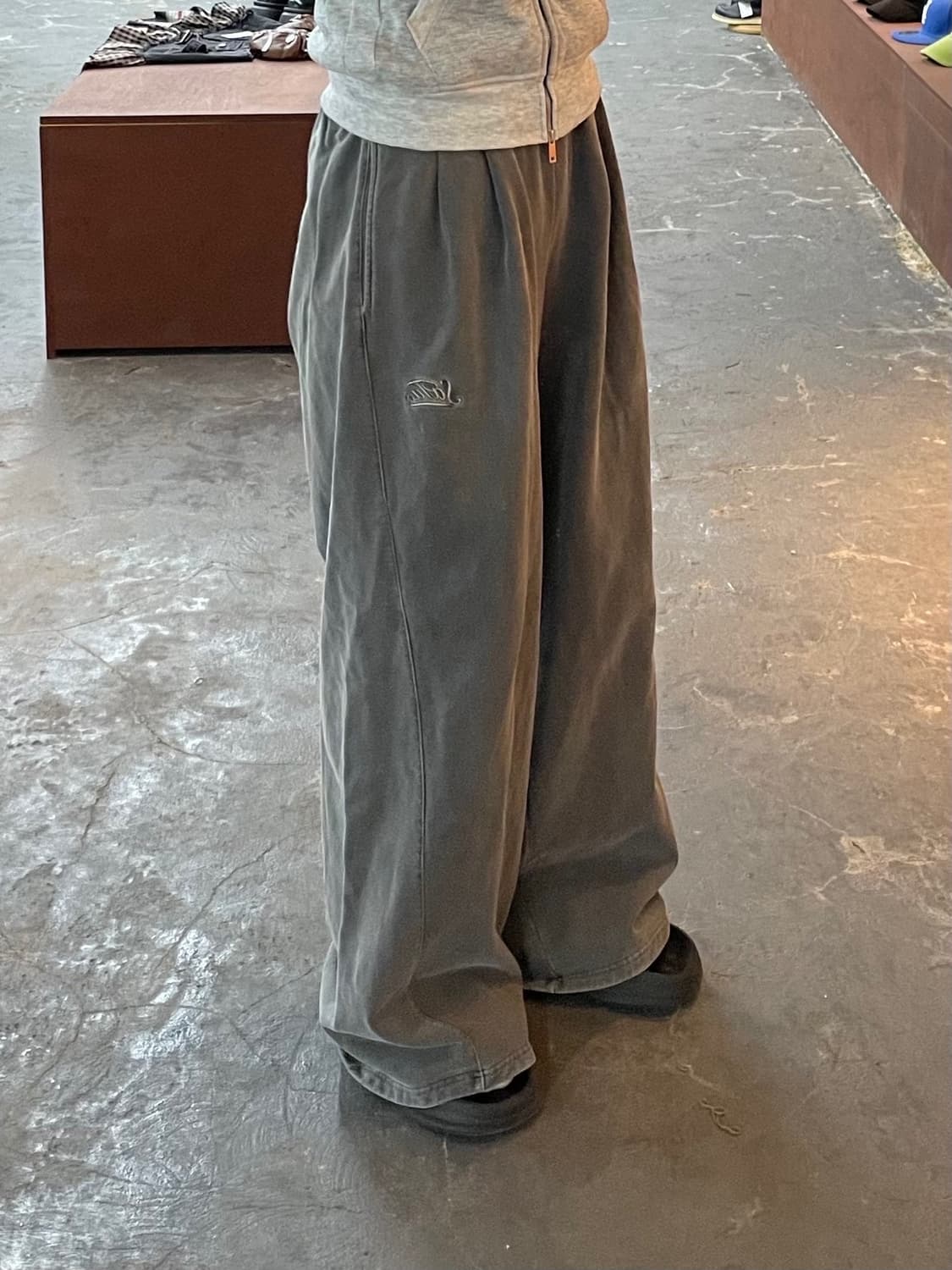 세터 빈티지 워싱 와이드 트레이닝 팬츠 H1281 상품이미지2