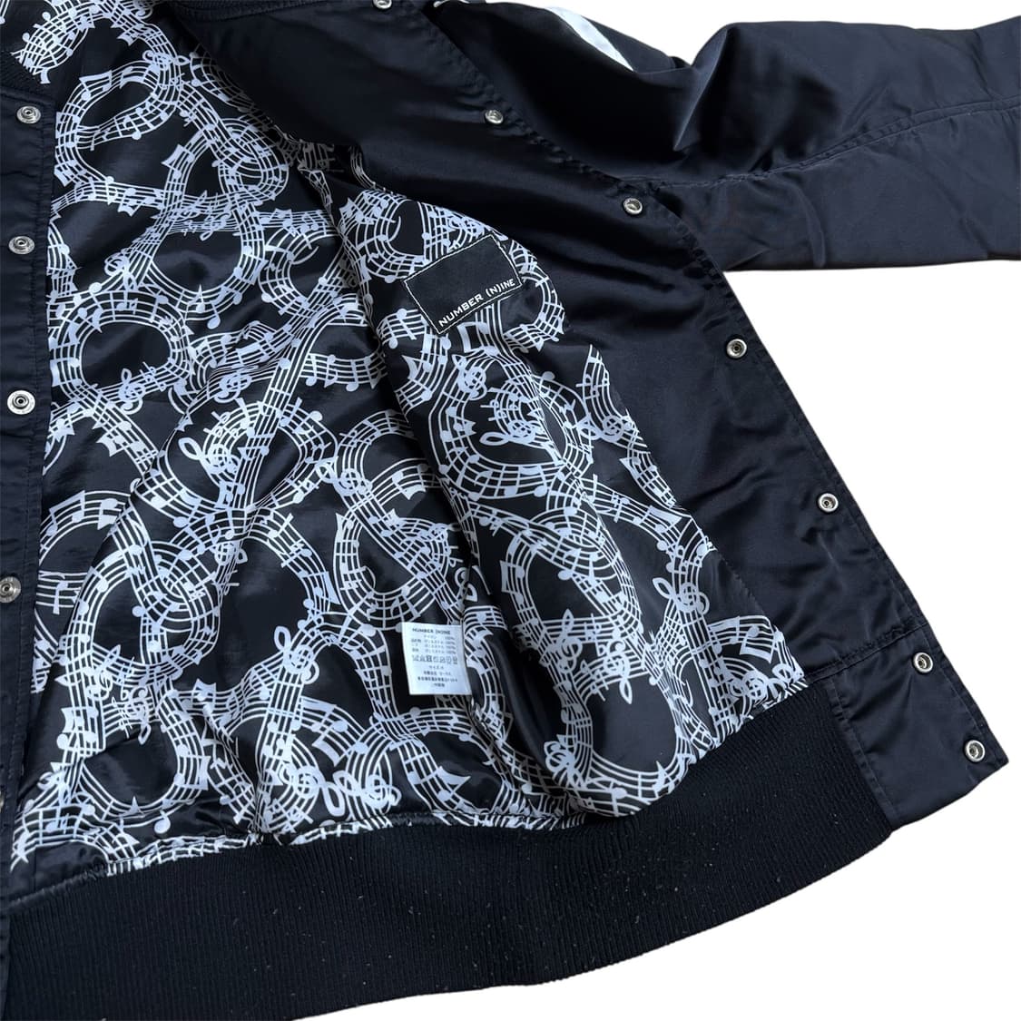 넘버나인 본 배색 블루종 자켓 상품이미지5