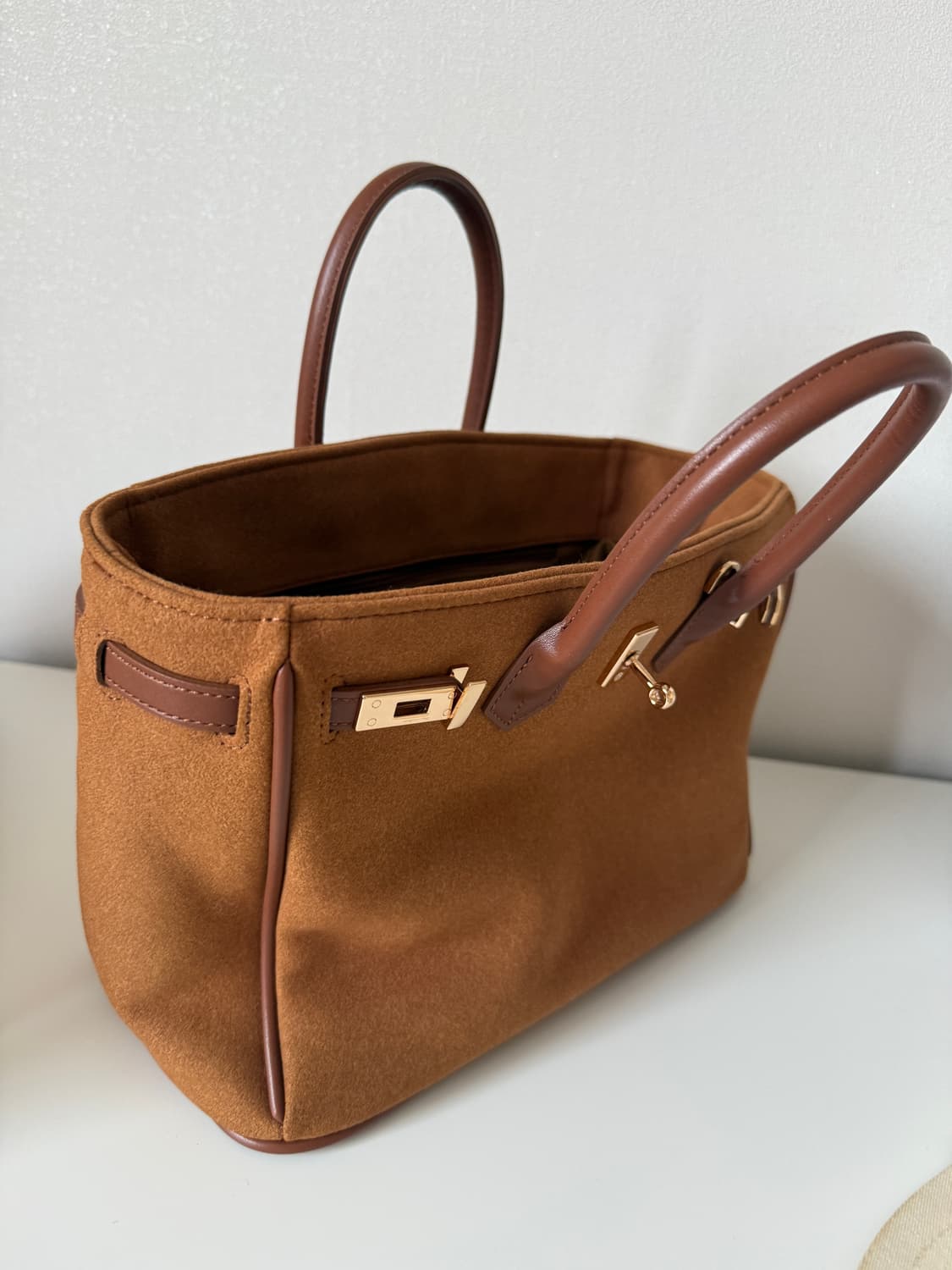 the reum 제인25 스웨이드백 카멜색 상품이미지7