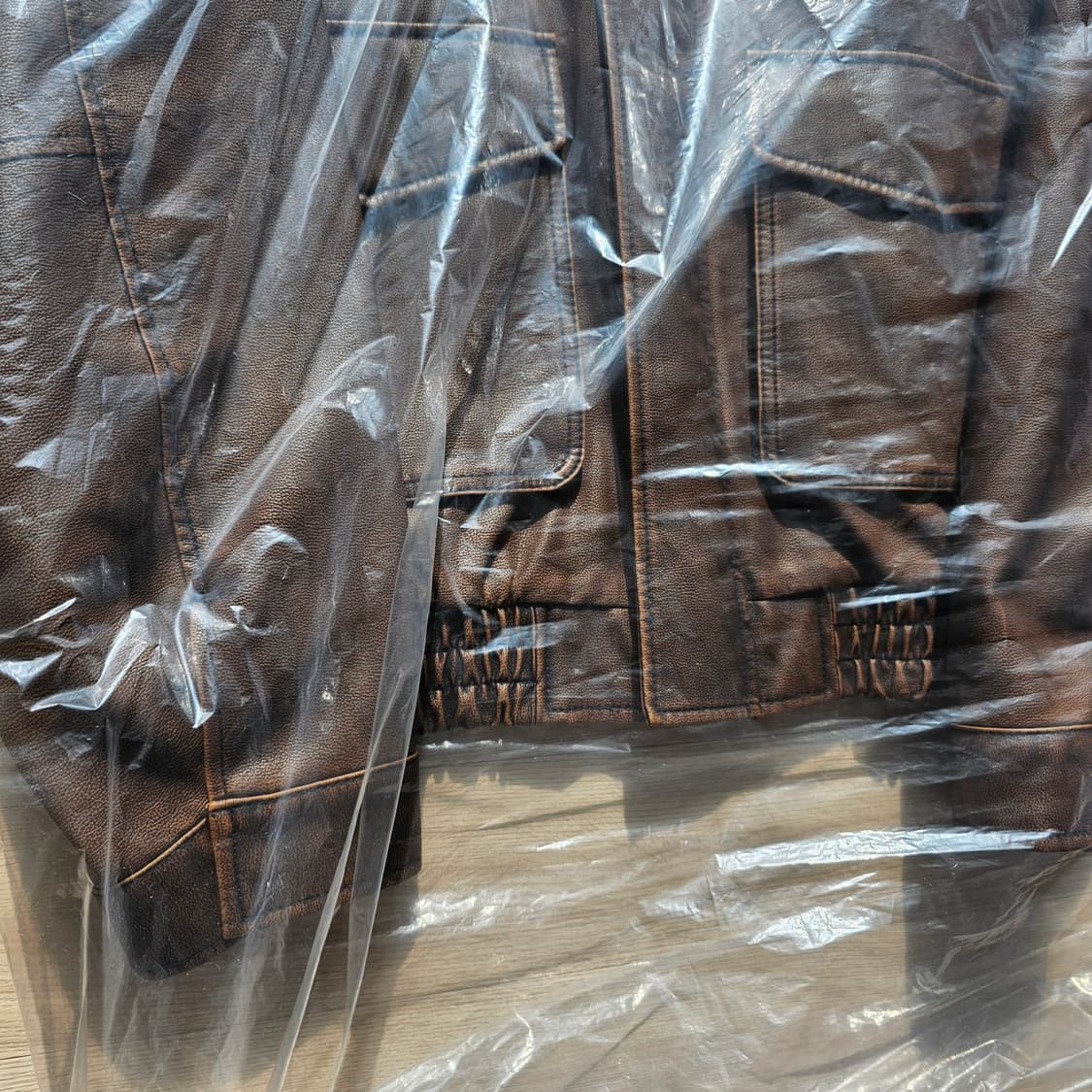 L 새제품) 로드 존 그레이 A-2 레더 자켓 브라운 워싱 워시드 상품이미지8