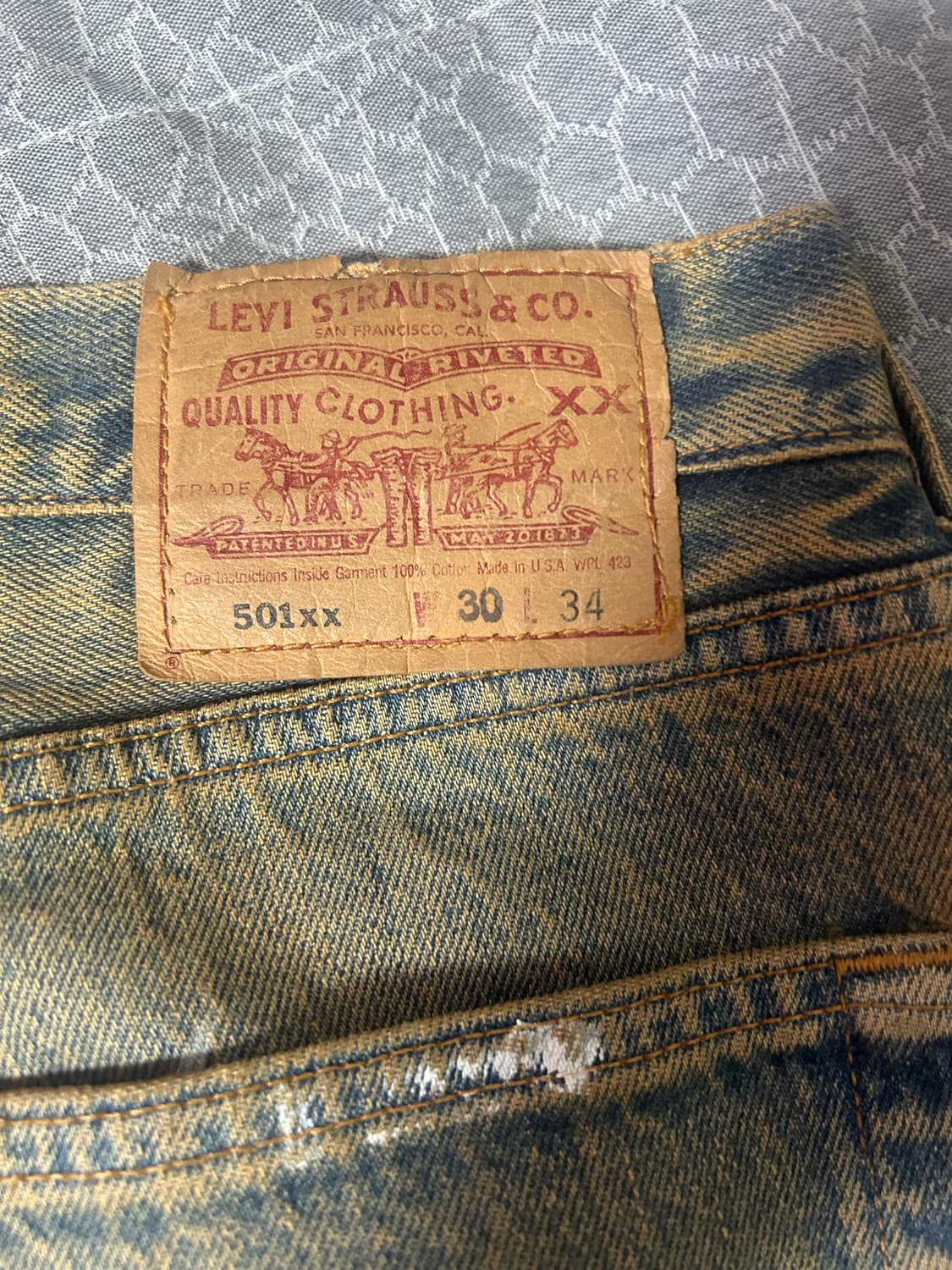 리바이스 501 xx 커스텀 데님팬츠 판매합니 상품이미지3