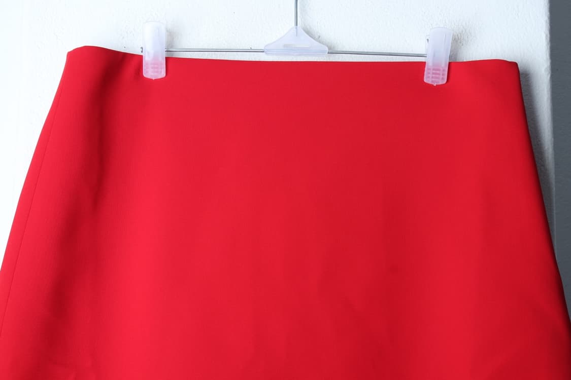 W(L-XL) 자라 스커트 치마 새상품 A라인 레드 숏-P9910 상품이미지3