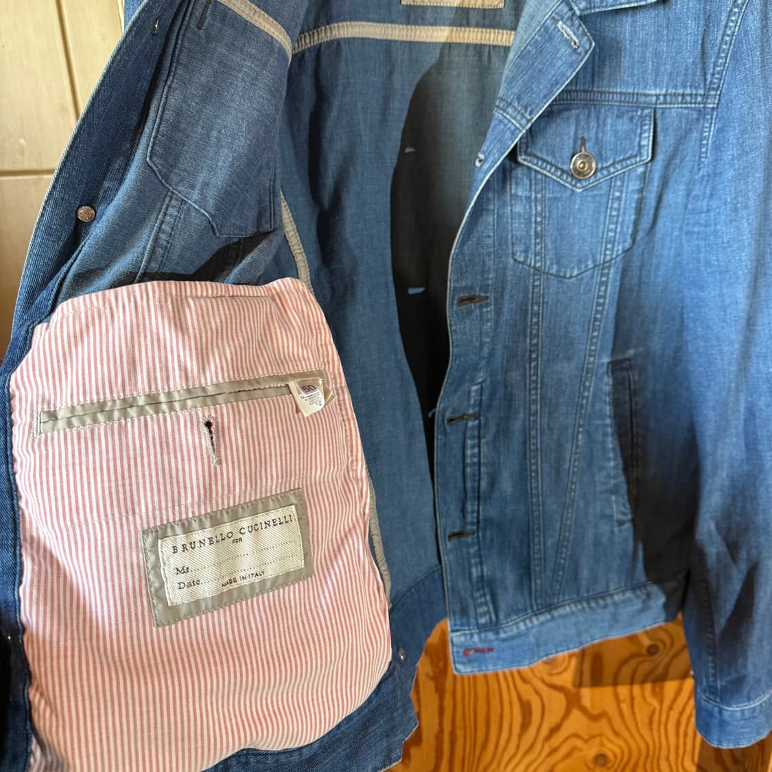브루넬로 쿠치넬리 데님(청 자켓) 판매 합니다. 상품이미지8