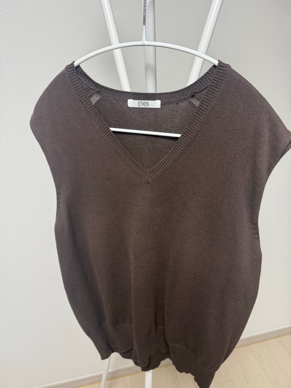 에토스 코튼브이넥 니트베스트 상품이미지6