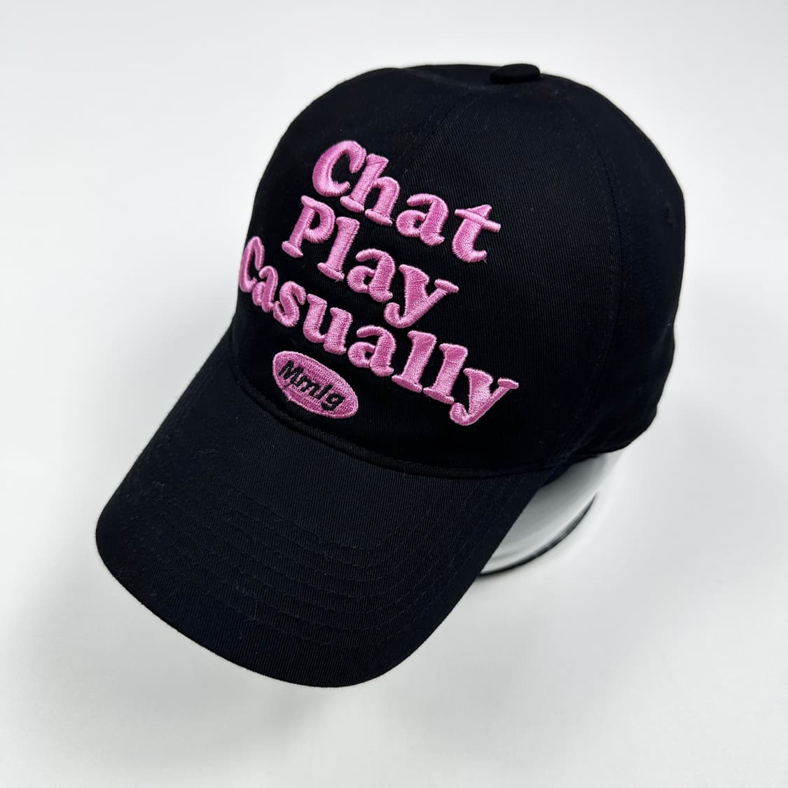 mmlg 엠엠엘지 핑크 블랙 볼캡 모자 상품이미지1