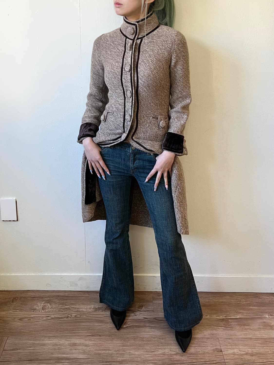 엠포리오 아르마니 앙고라 차이나 버튼업 코트 상품이미지6