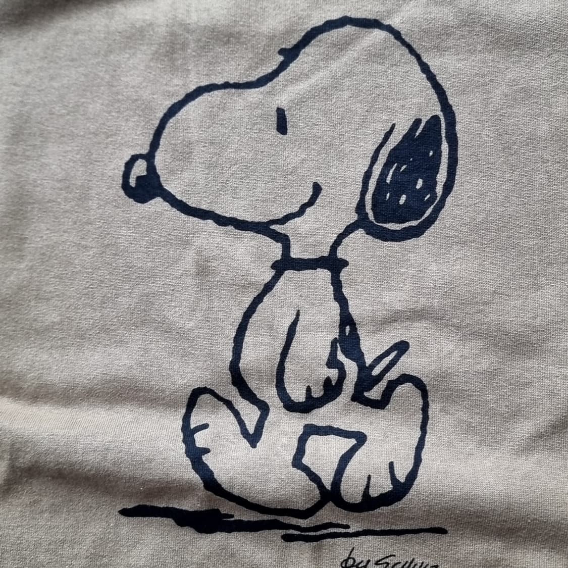 스누피 반팔 티셔츠 브라운 PEANUTS(105) 상품이미지2