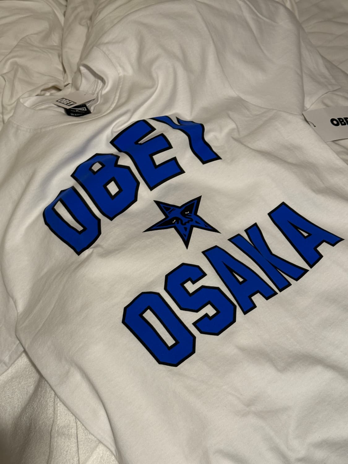 오베이 오사카 한정 반팔티 화이트 M 상품이미지1