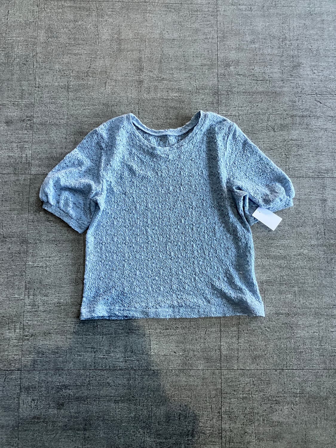 일본빈티지 Gu 하구미모리걸 달천깔페어리 펀칭테리 반팔티셔츠 상품이미지1