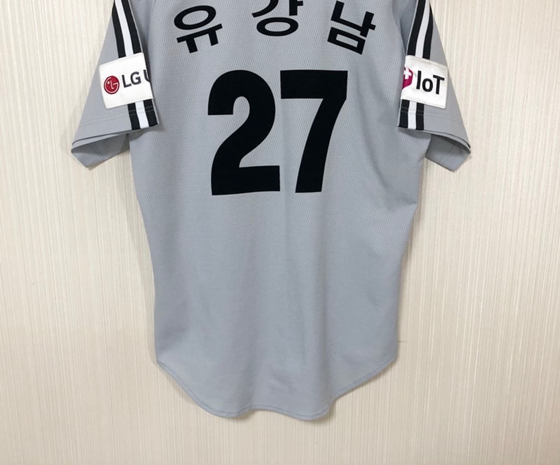 KBO 데상트 LG트윈스 어센틱 원정유니폼/져지 95 #27 유강남 상품이미지10