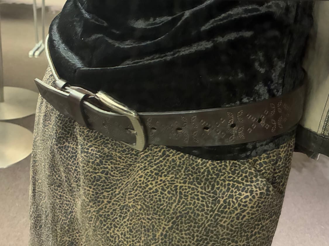 빈티지 웨스턴 펀칭 레더 벨트 상품이미지2