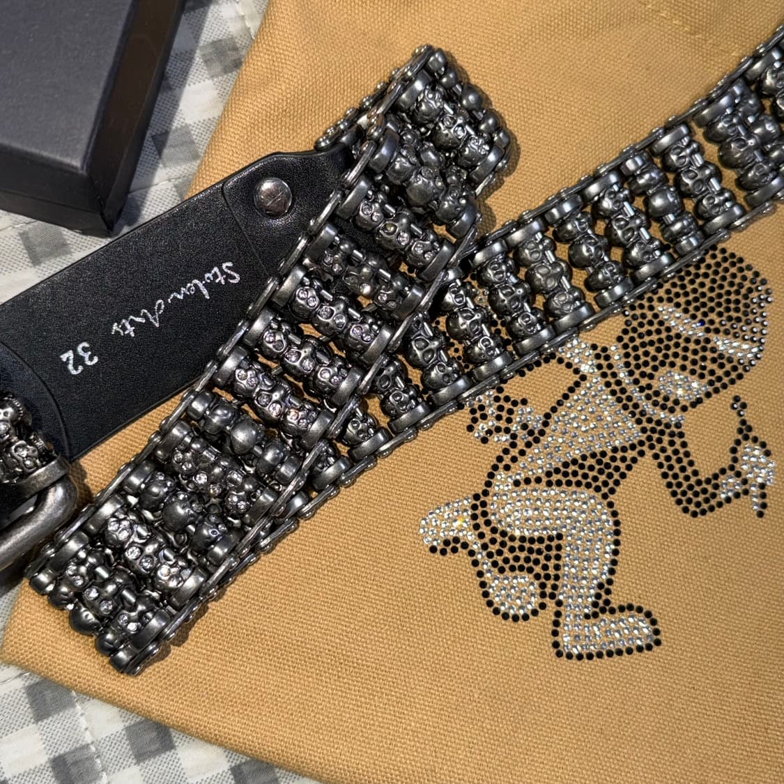 (32) Stolen Arts Skull Roller Belt Black 상품이미지2