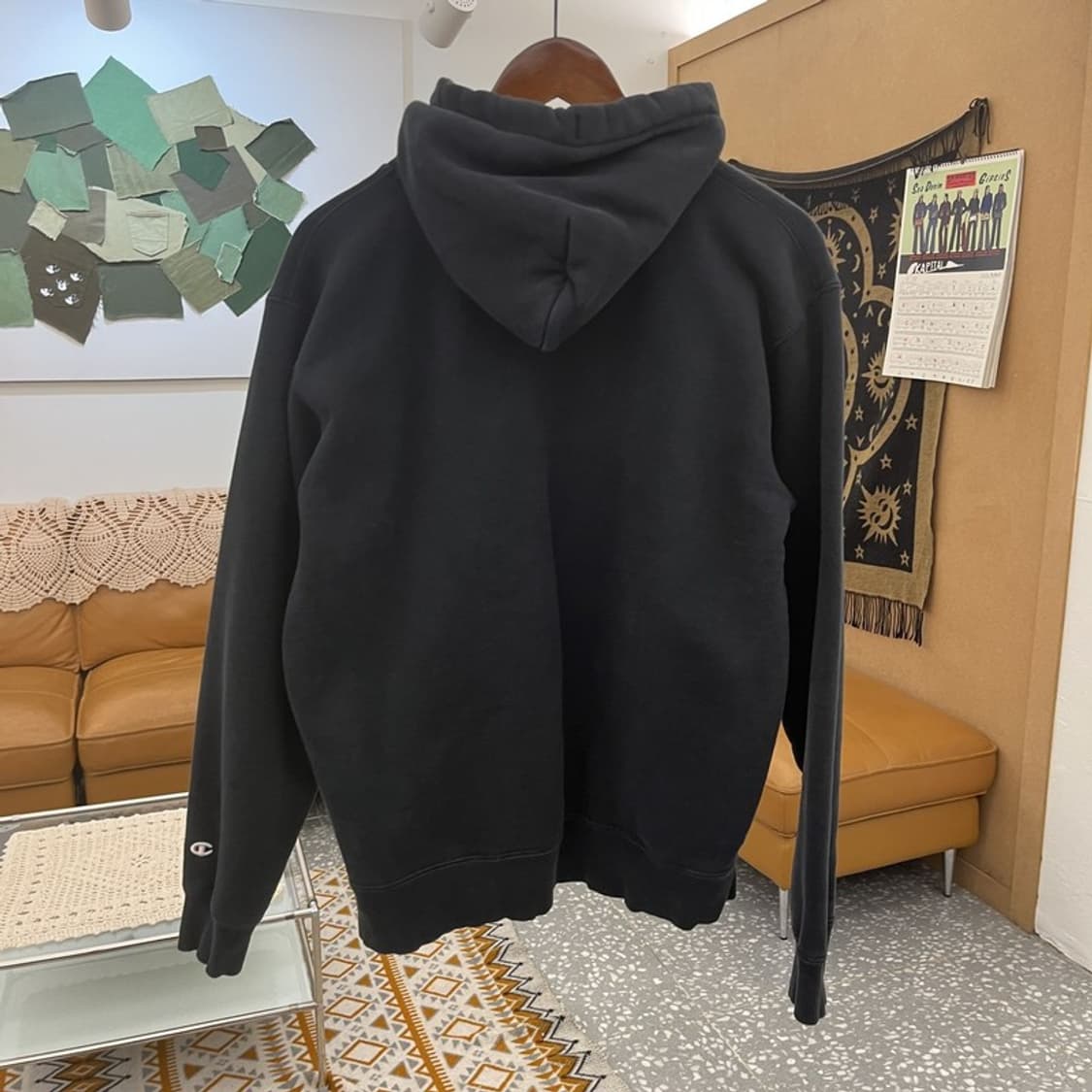 챔피온 올드스쿨 캐주얼 빈티지 빅부클로고 후드티 XL C10859 상품이미지4