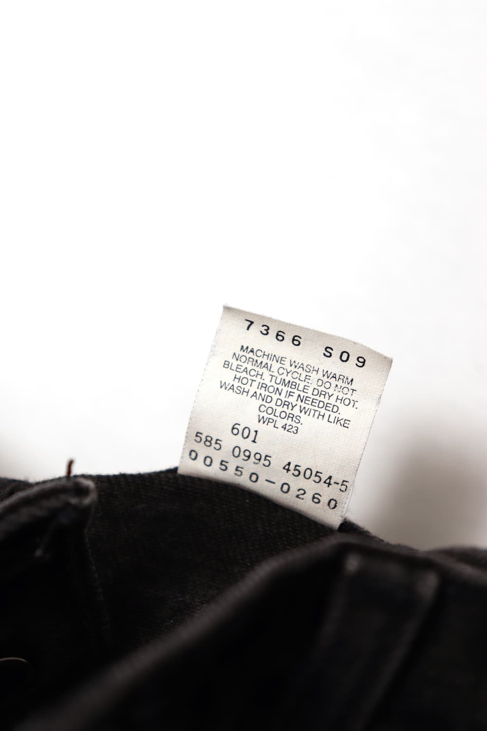 LEVIS 550 90s USA MADE 블랙 릴렉스핏 테이퍼드 레그 진 상품이미지6