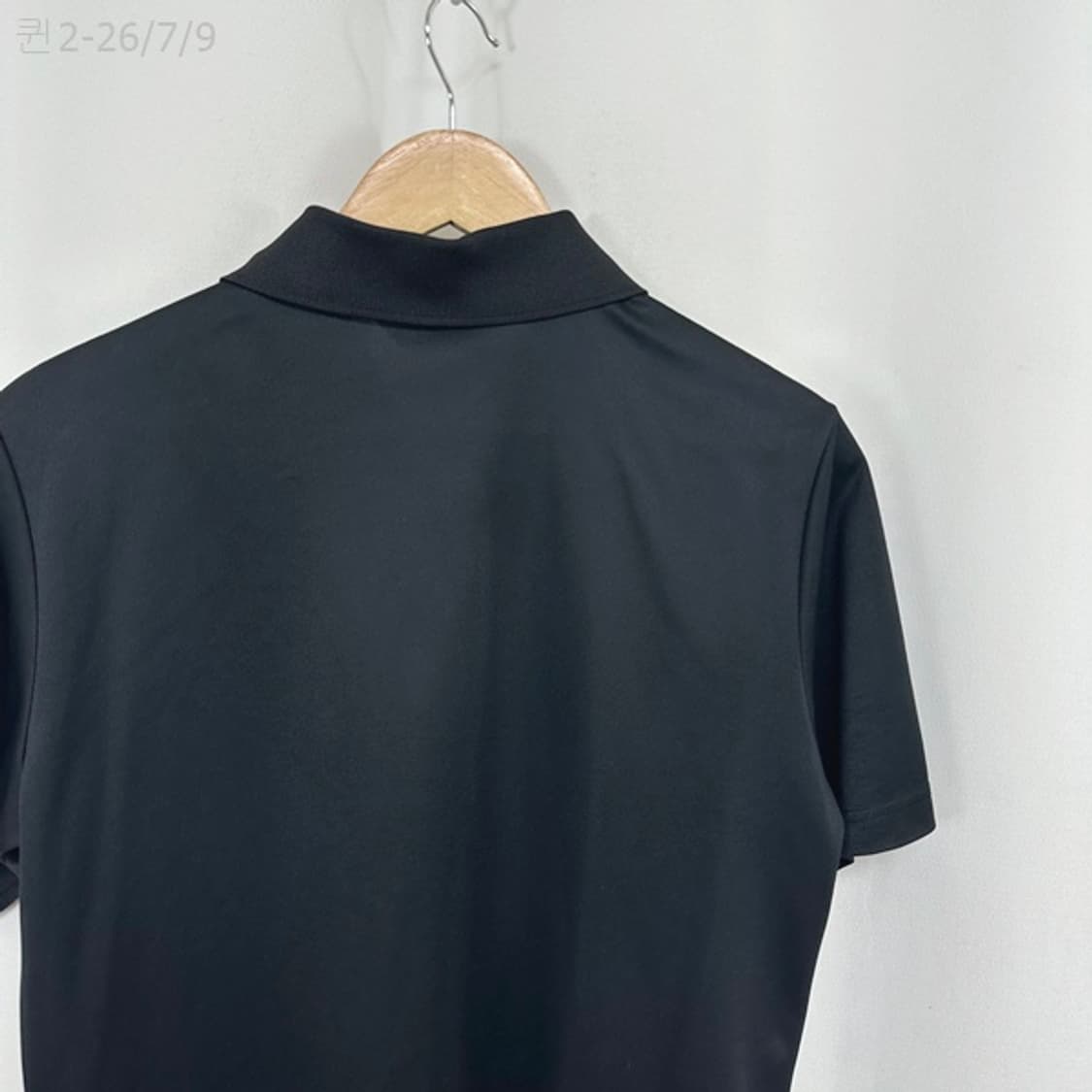 블랙앤화이트 남자 카라 반팔티 검정 100 M  EO 상품이미지8