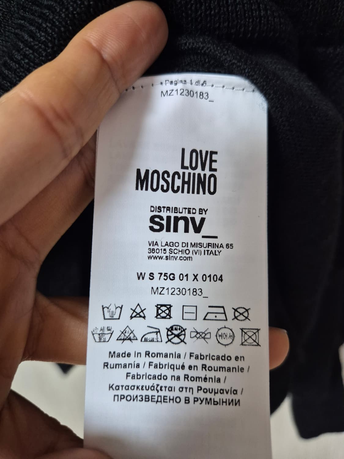 (정품) 러브 모스키노 리본 니트 스웨터 스몰 상품이미지7