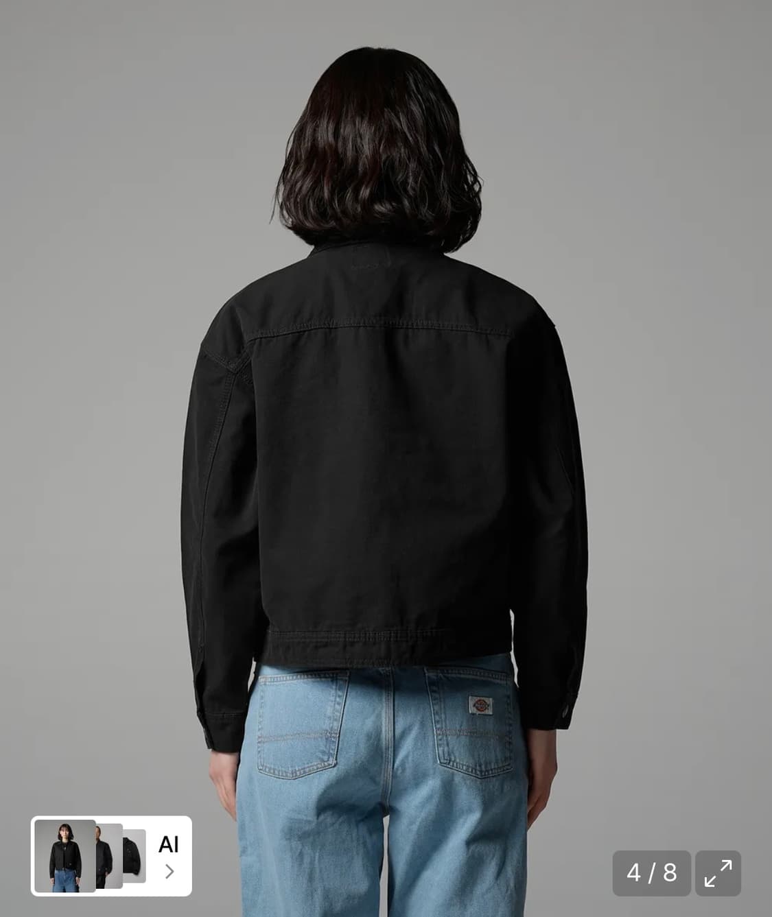 디키즈 우먼스 뉴 덕 캔버스 워시드 재킷 Black 상품이미지4