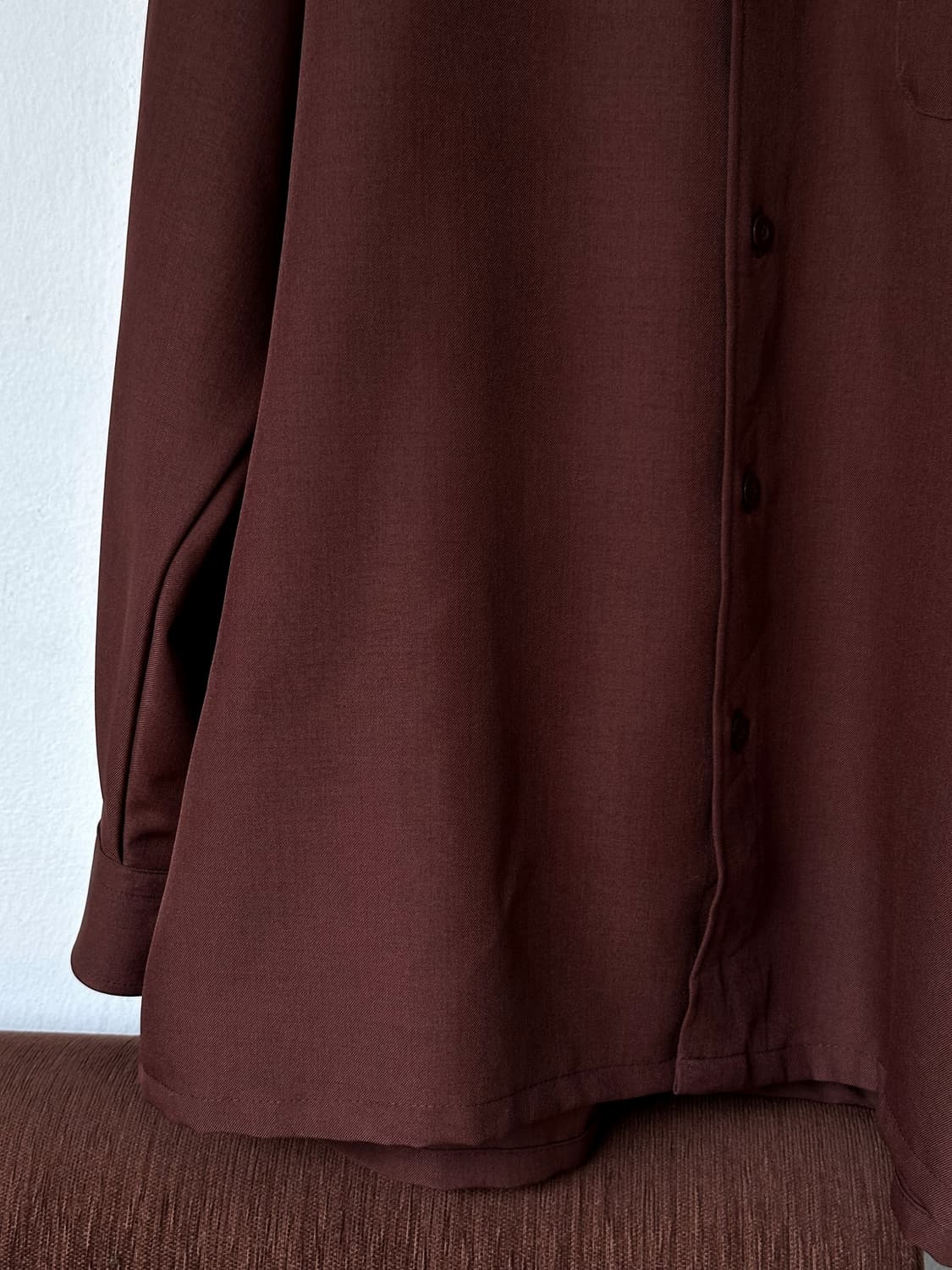 JPN made poly twill fabric stitch shirt 상품이미지4