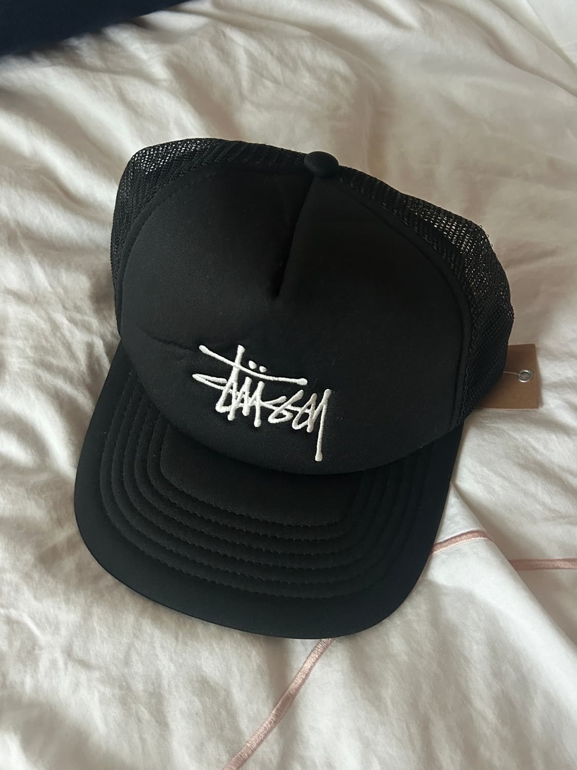 스투시 베이직 트러커 캡 블랙 상품이미지1