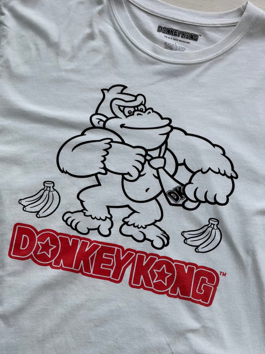 닌텐도 동키콩 Donkey Kong 오피셜 반팔 티셔츠 L (103) 상품이미지4