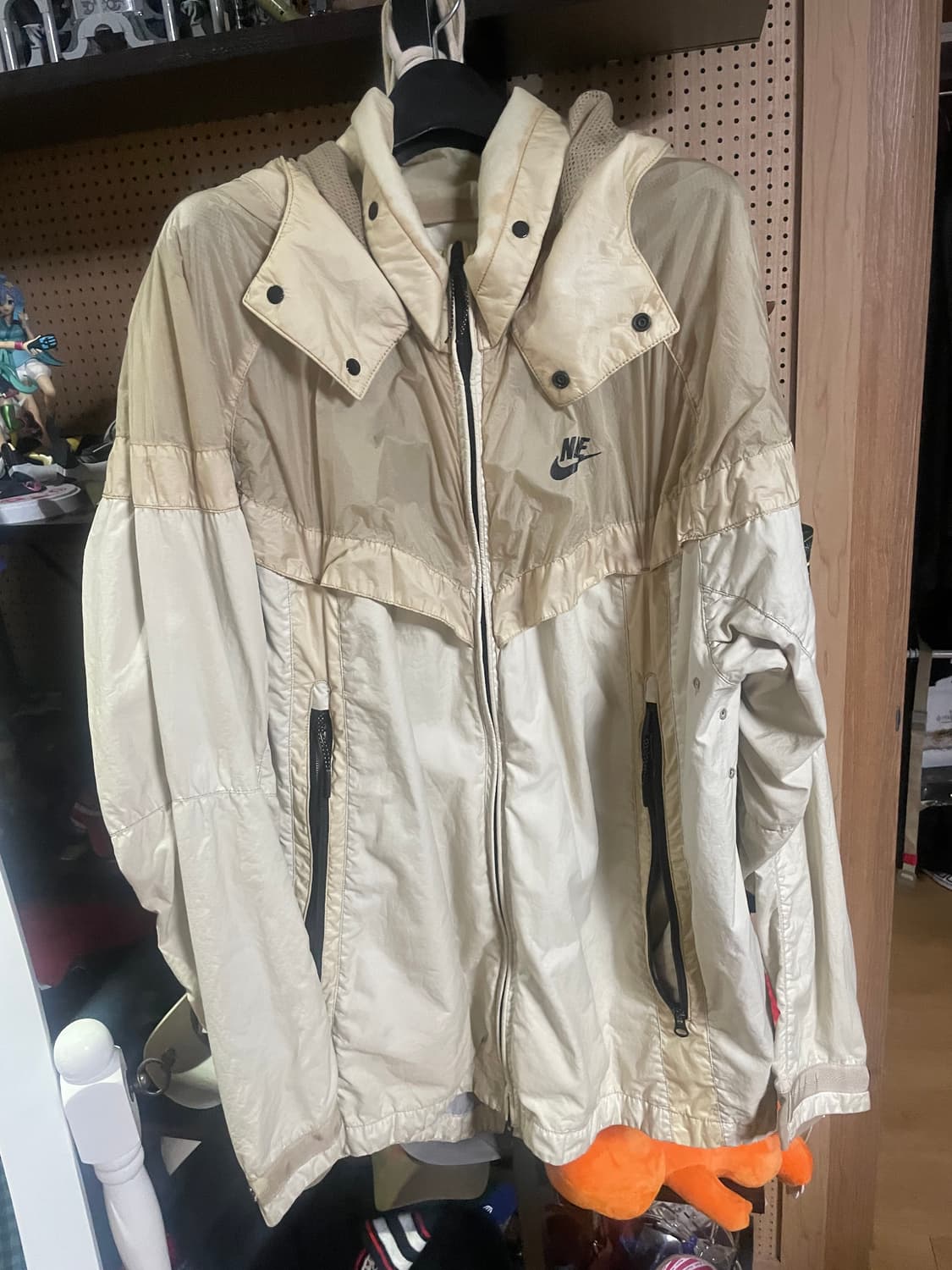 L) 나이키 x 스톤아일랜드 윈드러너 베이지 바람막이 상품이미지1