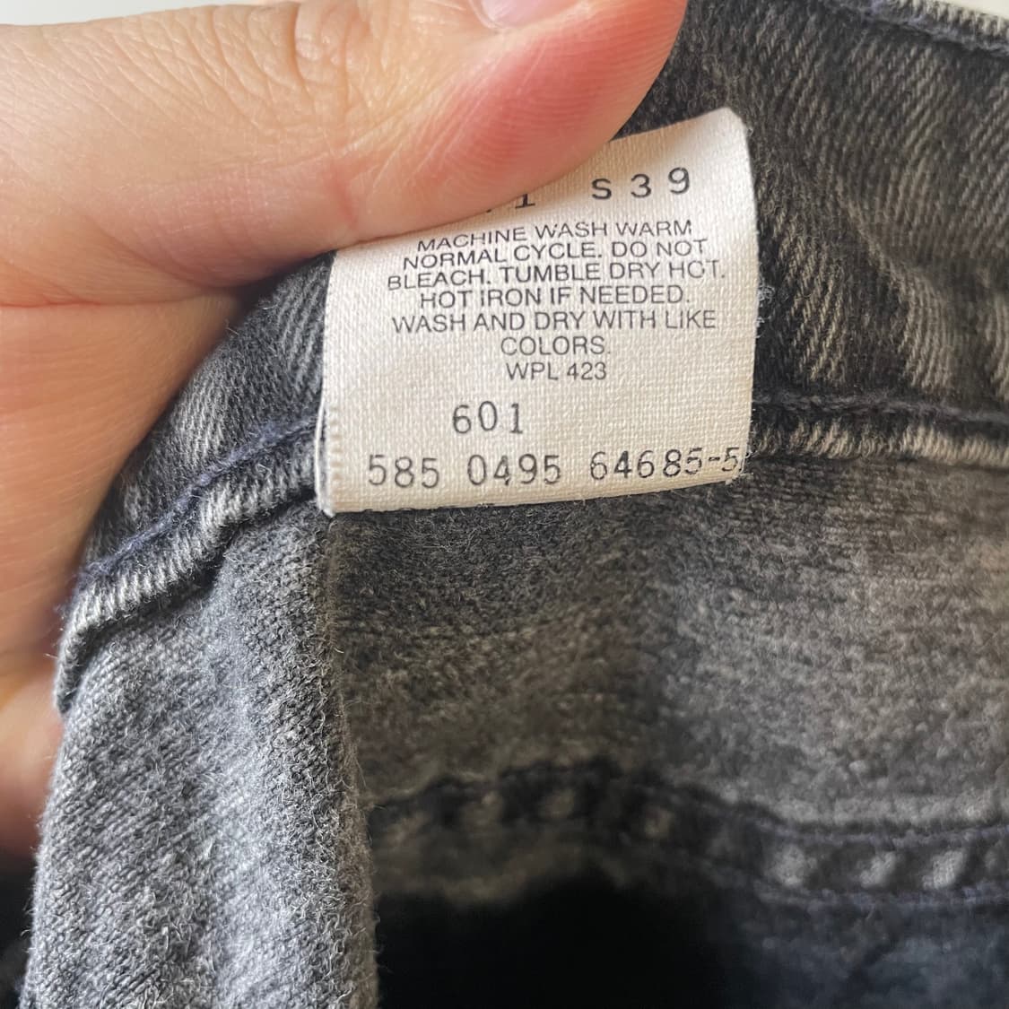 90s 리바이스550 흑청데님팬츠 USA 상품이미지9