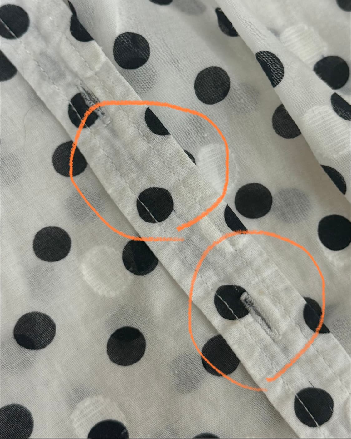 빈티지 도트 블라우스 상품이미지6