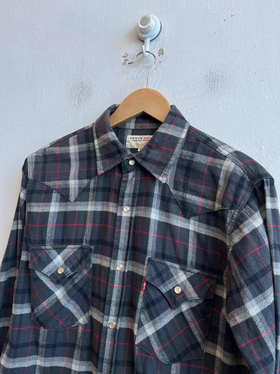 리바이스 재팬 플란넬 웨스턴 체크 셔츠 M 상품이미지2