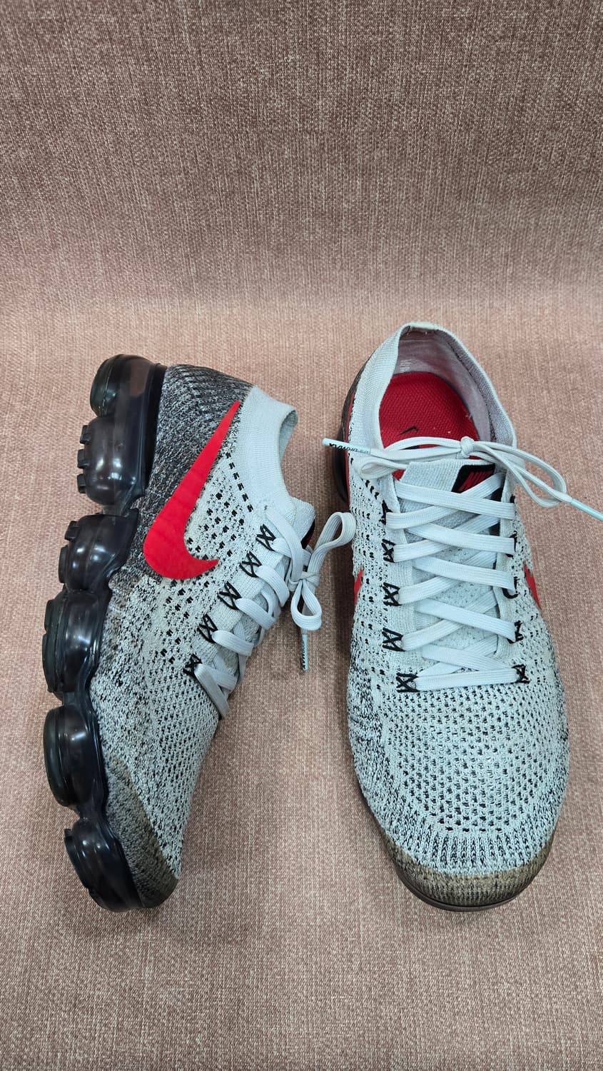 나이키 265mm- 베이퍼맥스 플라이니트 플래티넘 블랙 레드  상품이미지1