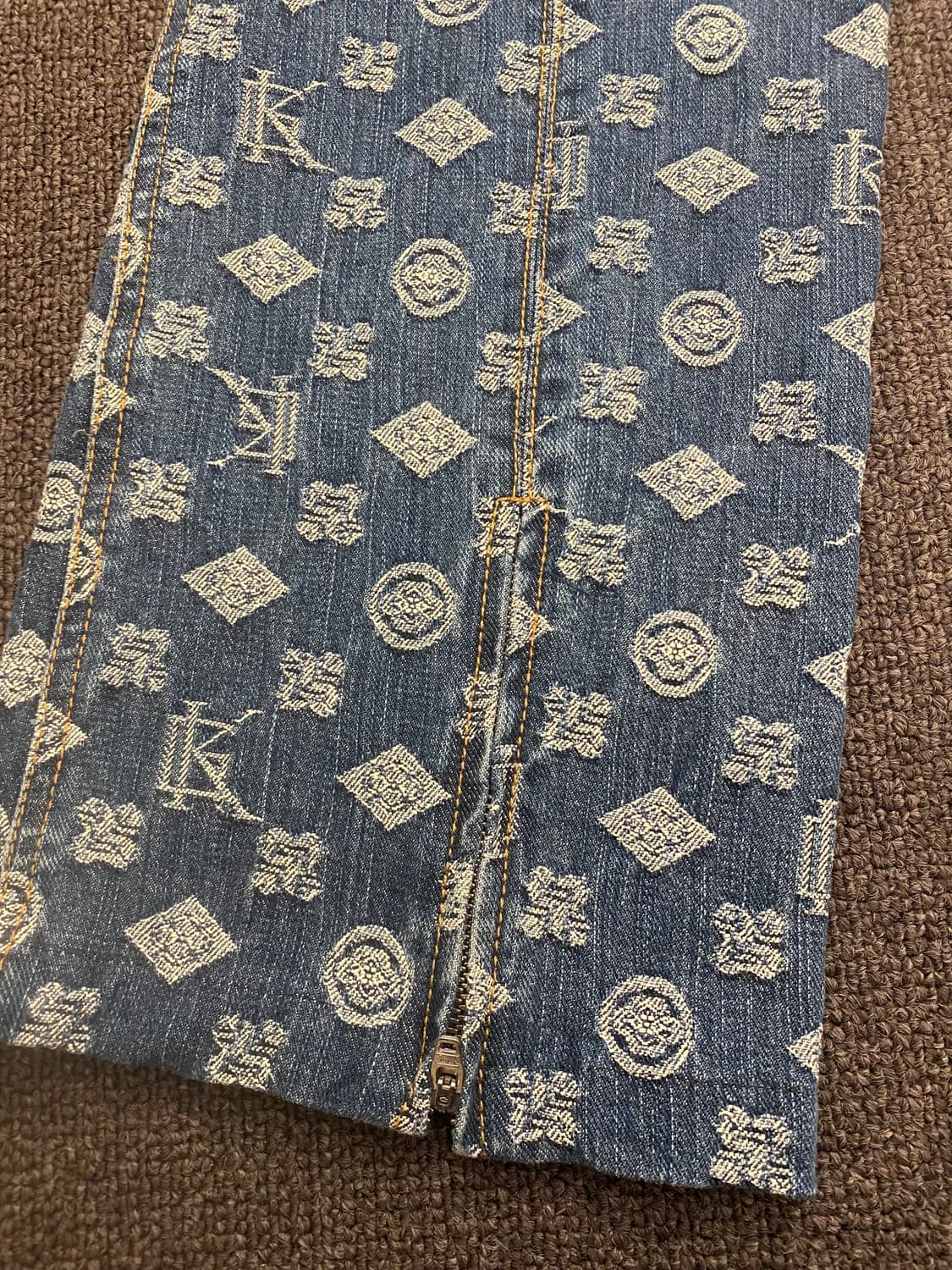 9)Japanese vintage 여성 모노그램 부츠컷 데님팬츠 상품이미지8