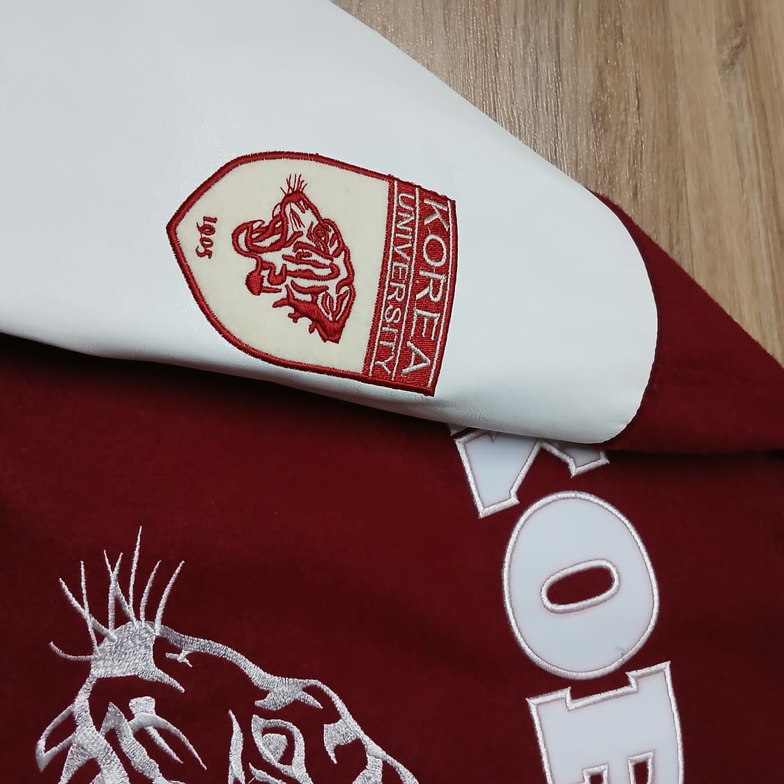 KOREA 호랑이 고려대 얇은 과잠 바시티 L 100 상품이미지3