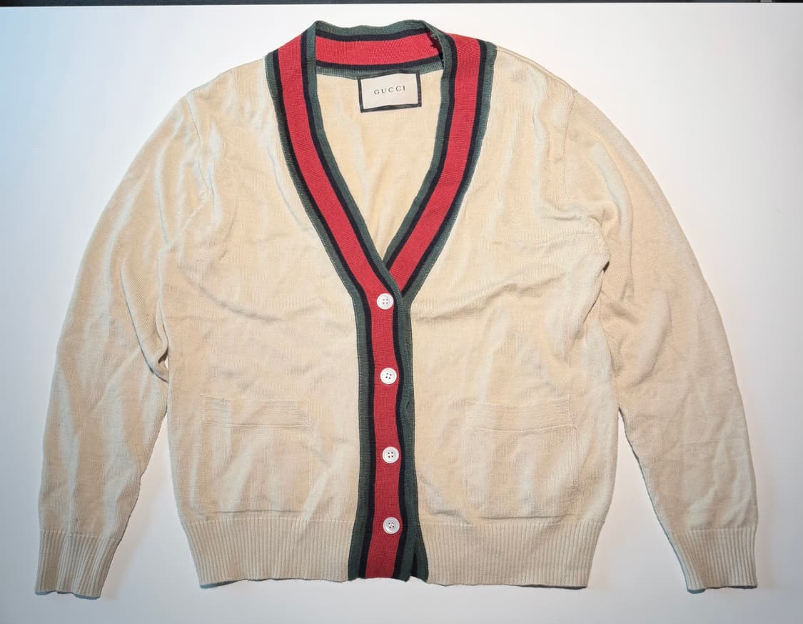 구찌 아이보리 가디건 남성 L 상품이미지1