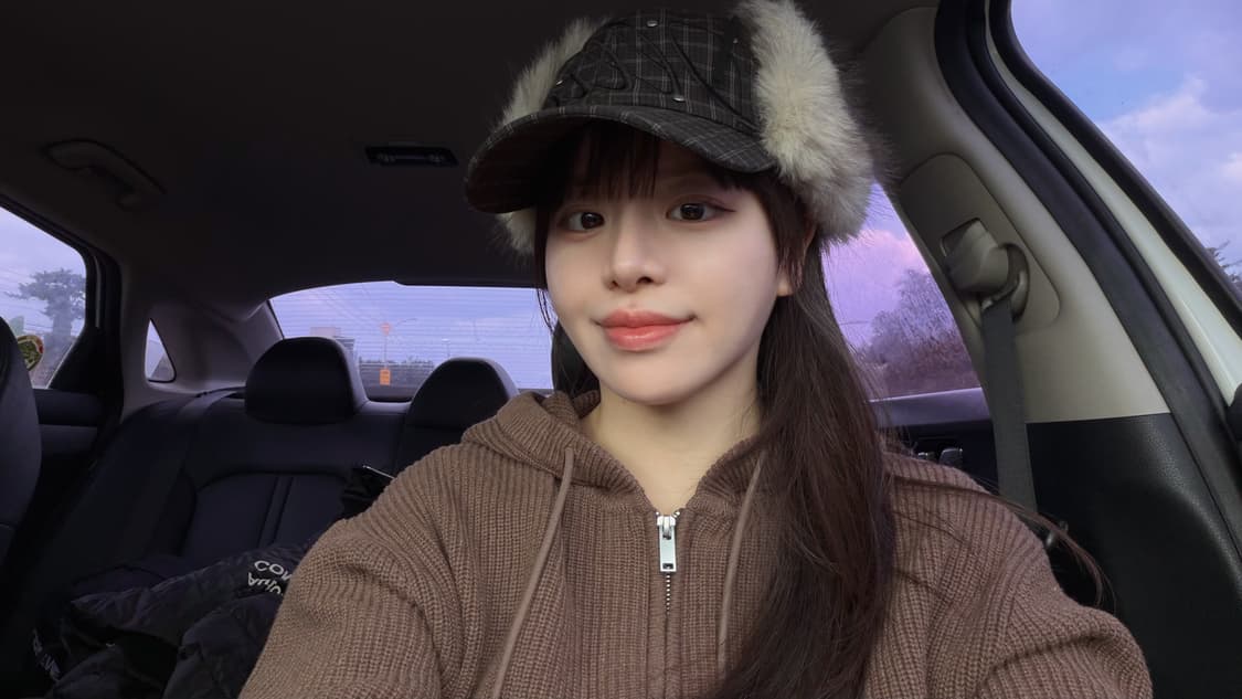 [무료배송]일리고 플러피 이어플랩 캡 (체크그린) 상품이미지2