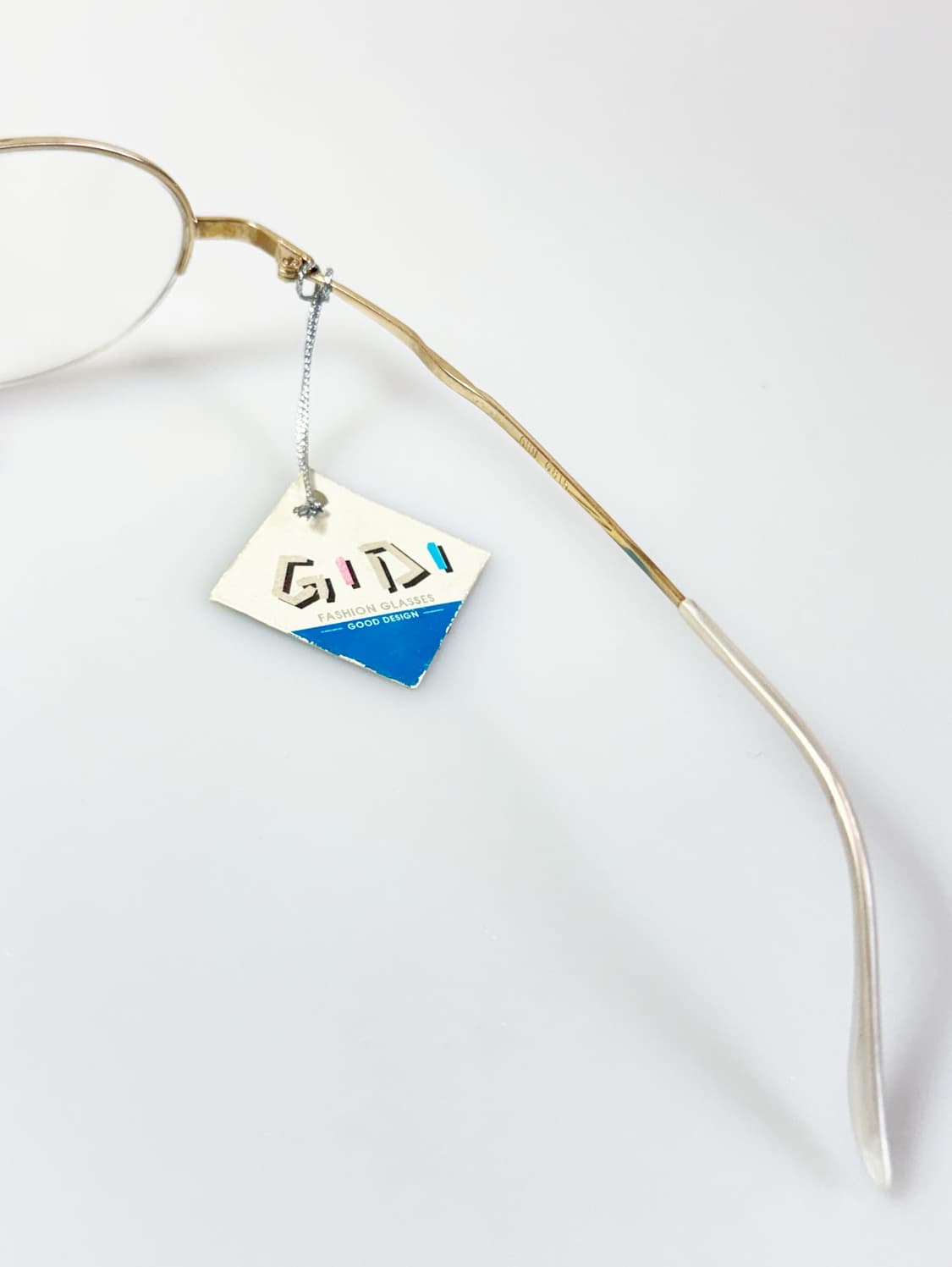 90s 서전 GIDI 골드 오벌 반무테 메탈 빈티지 안경 상품이미지6