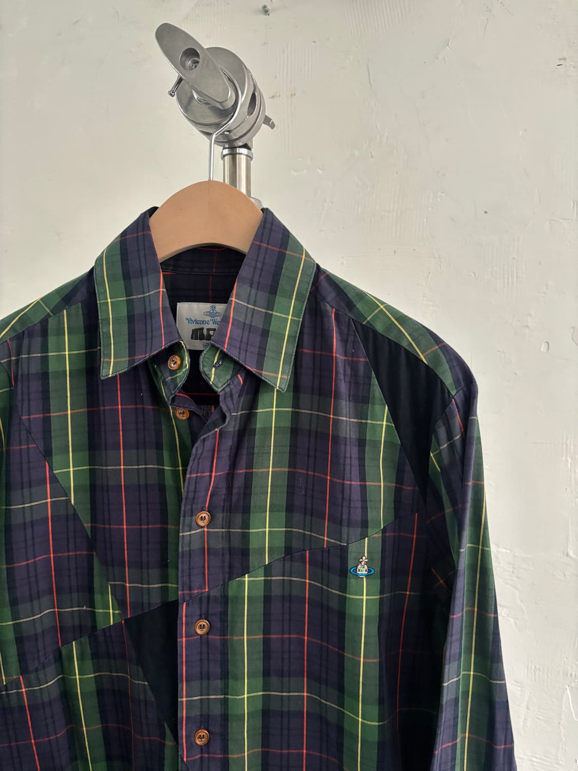 Vivienne Westwood 비비안웨스트우드 맨 로고 타탄체크 셔츠  상품이미지3