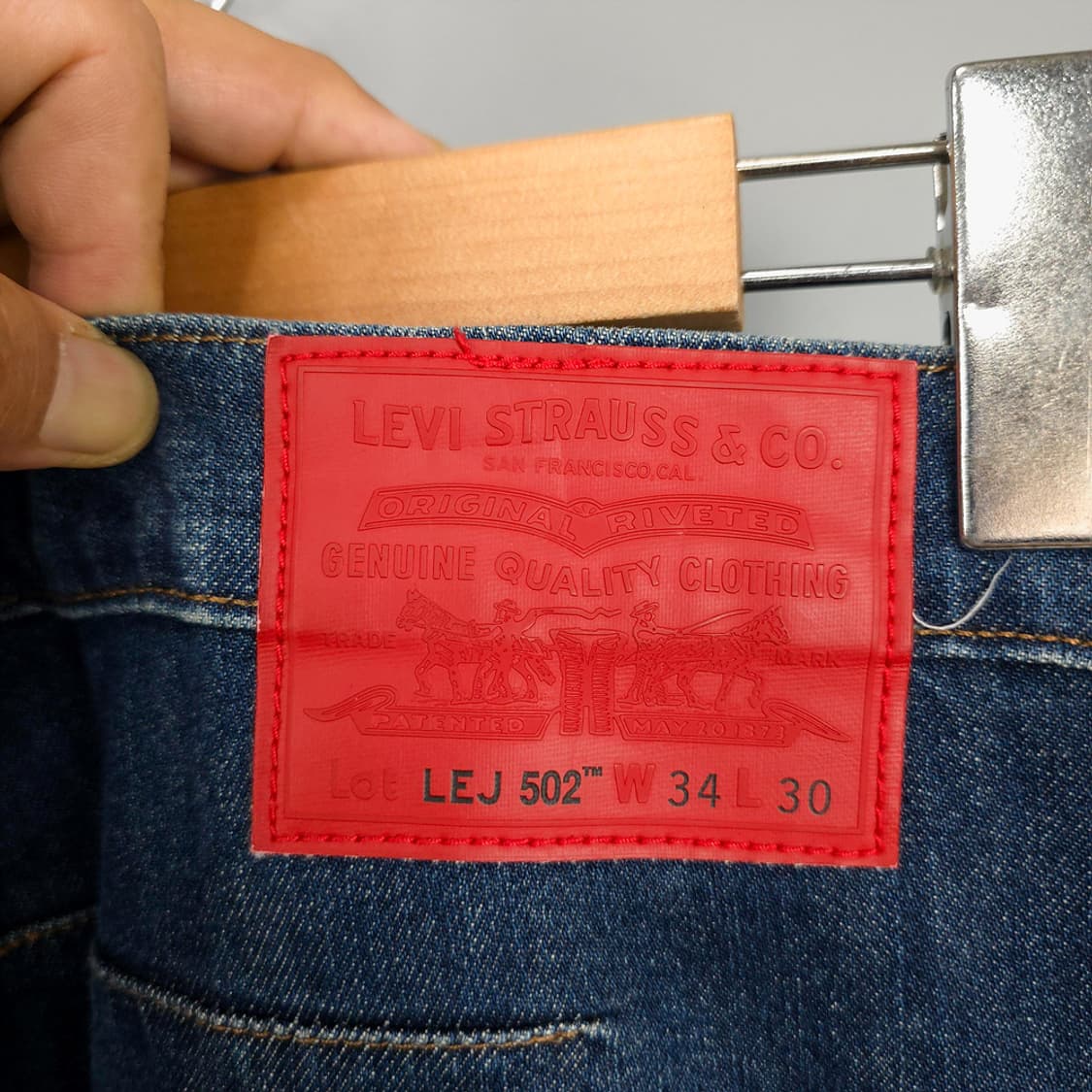 리바이스 프리미엄 Levis 502 워터리스 데님 W34 L30 상품이미지5