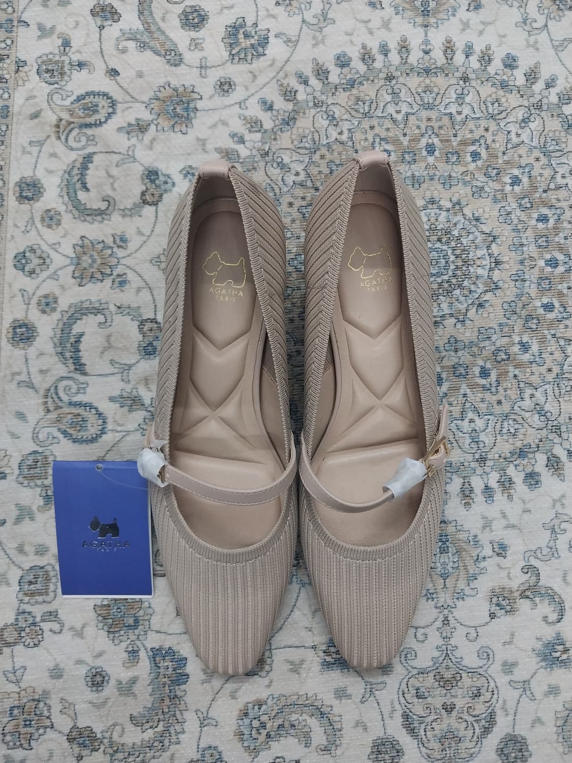 (새상품) 아가타 파리 베이지 플랫 메리제인 슈즈 235 상품이미지2