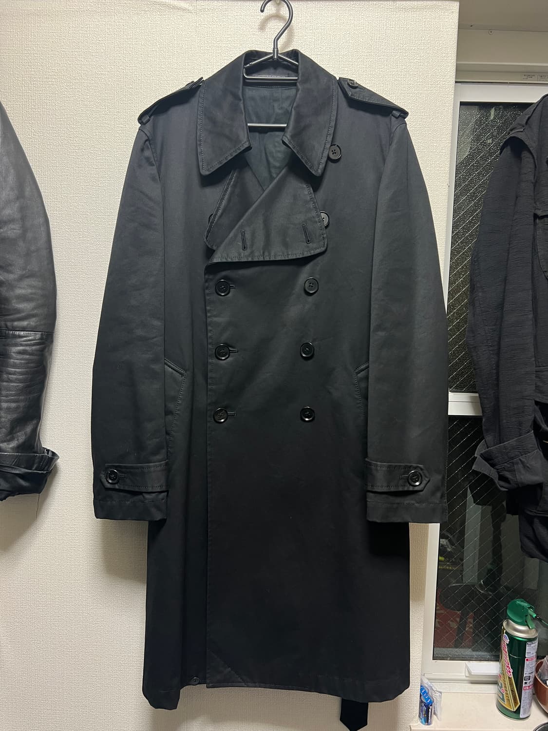 요지야마모토 Y’s / 블랙 트렌치코트 상품이미지1