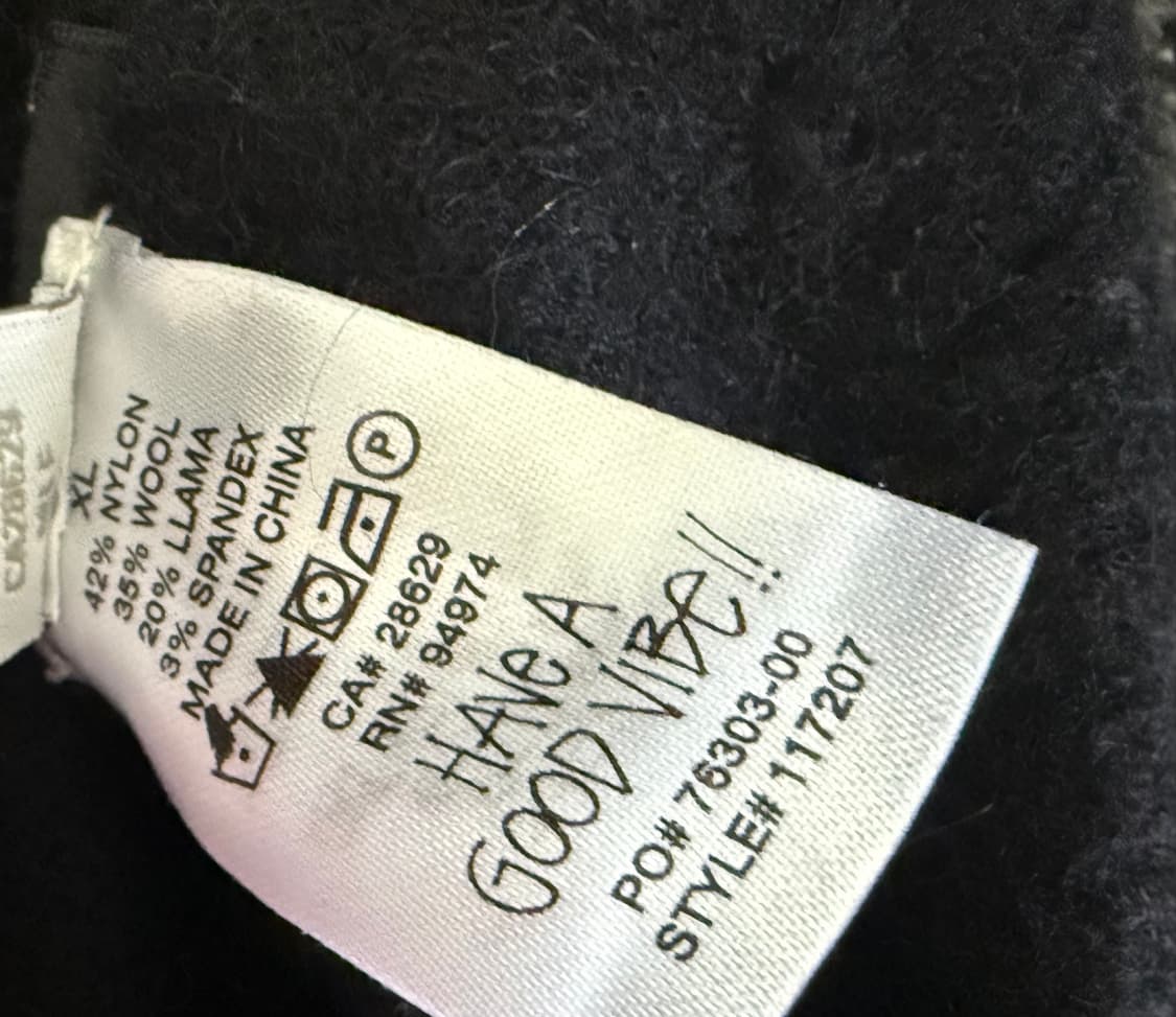 [XL] 스투시 브러쉬드 가디건 블랙 상품이미지3
