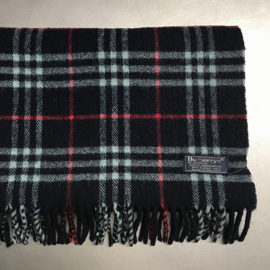 버버리 정품 램스울 머플러 네이비 상품이미지3