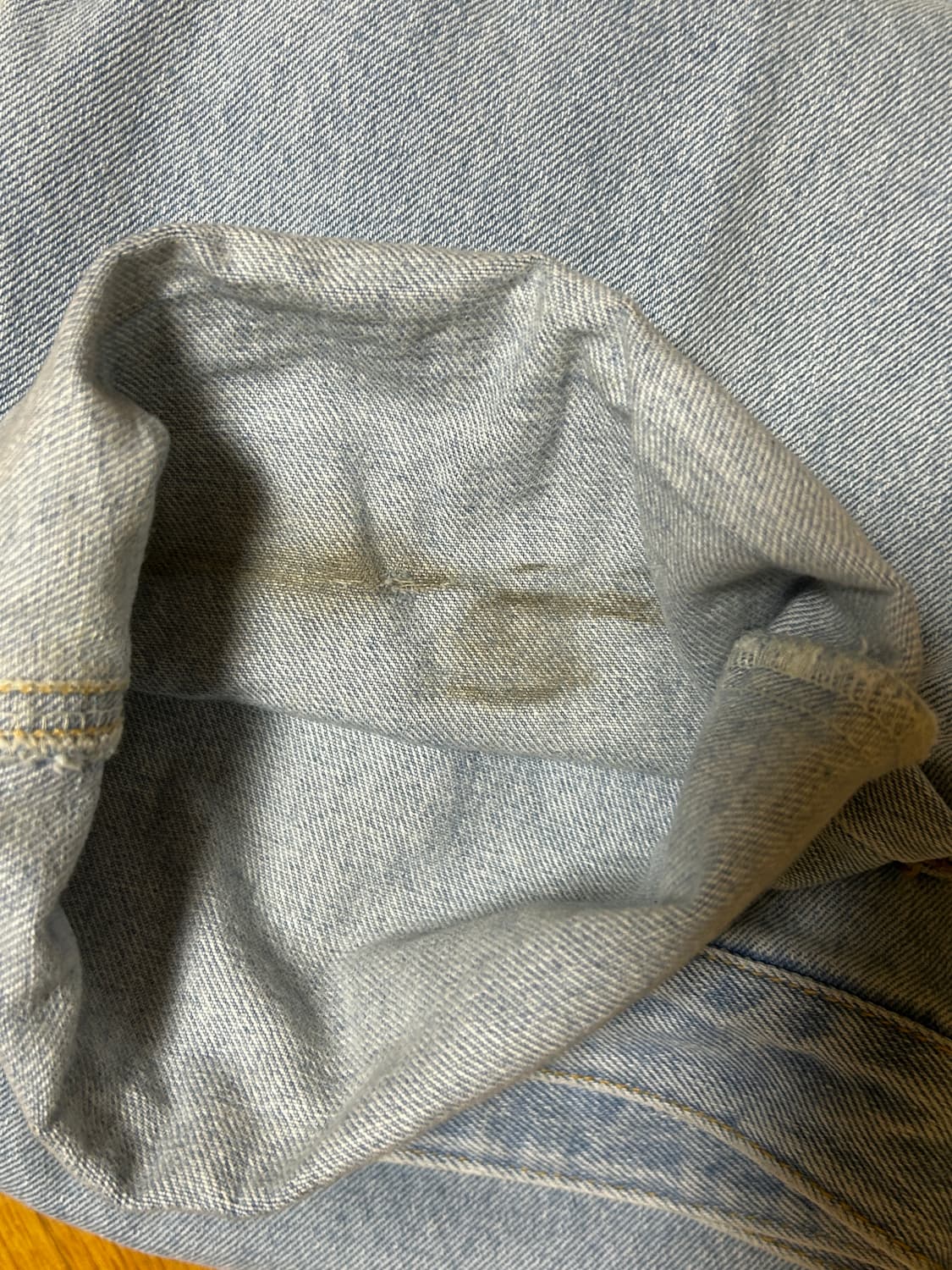 비에스래빗 카펜터 루즈핏 데님 팬츠 라이트블루 상품이미지4