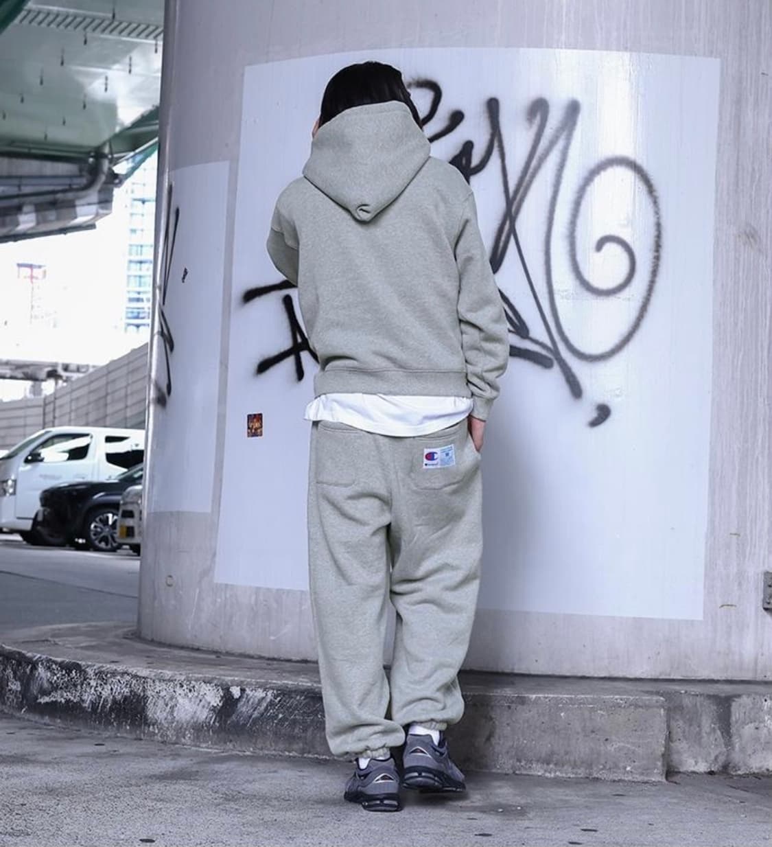 챔피온 재팬 리버스위브 액션 스타일 스웻팬츠 그레이 상품이미지1