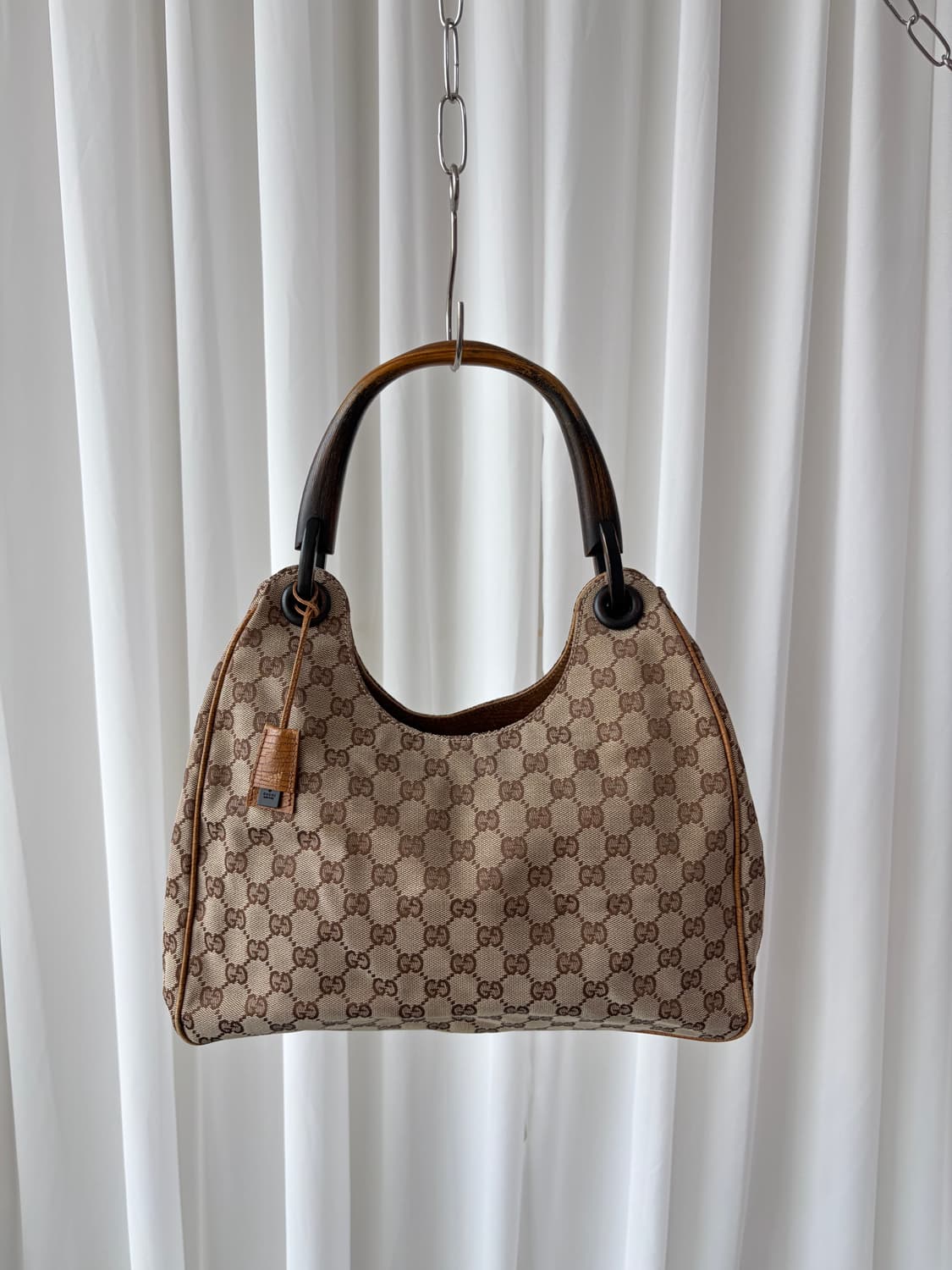 구찌 00s GG 뱀부 핸들 호보백 상품이미지2