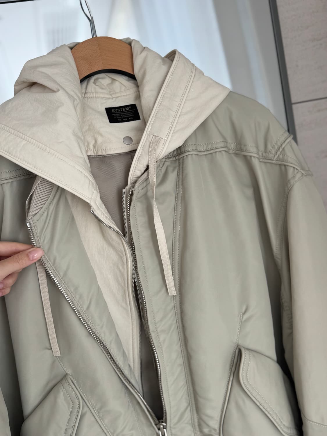 시스템(System) 붐버 블루종 자켓 상품이미지5