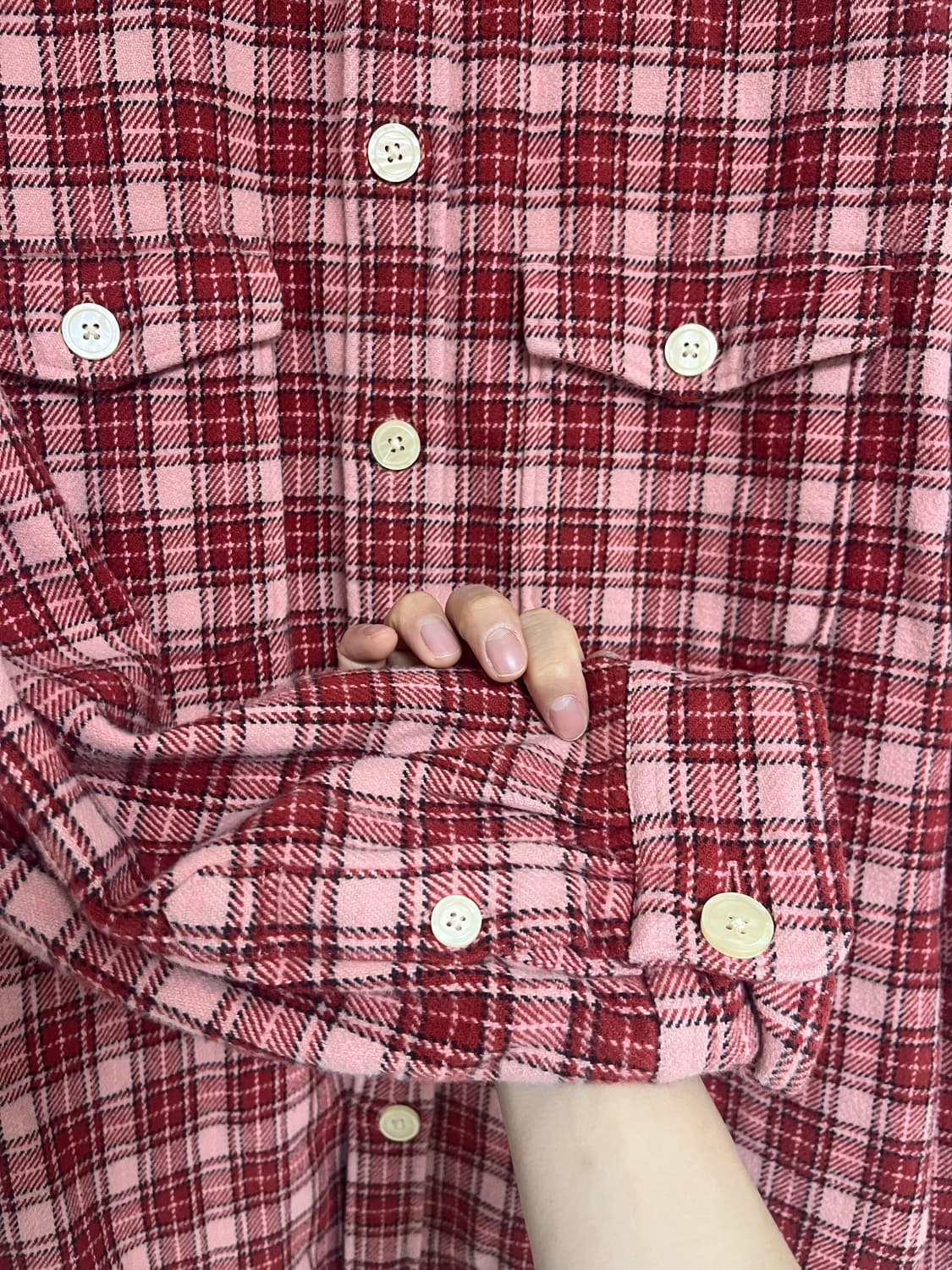 Allsaints 올세인츠 체크 셔츠 L 상품이미지3